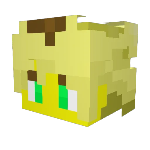 S4aaal Minecraft avatar head, 3D render