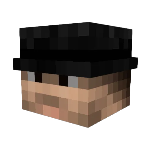 S4ltBread Minecraft avatar head, 3D render