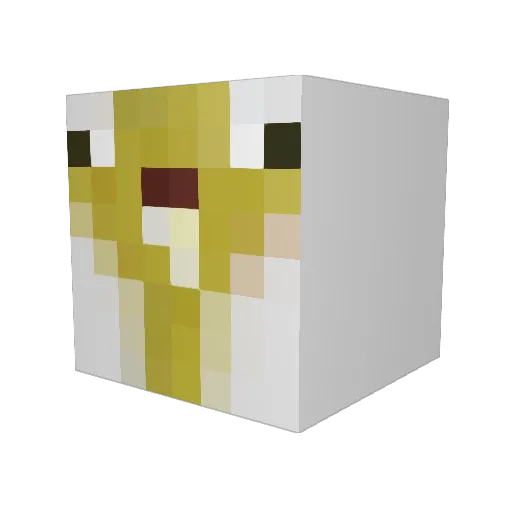 S4muelA Minecraft avatar head, 3D render