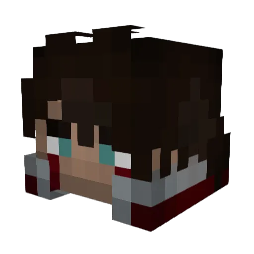 S4ndro18 Minecraft avatar head, 3D render