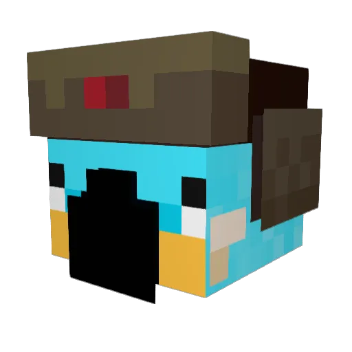 S4ntos24 Minecraft avatar head, 3D render