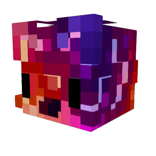 S4sK1 Minecraft avatar head, 3D render