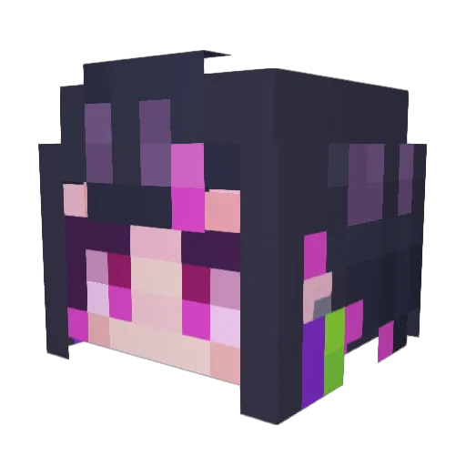 S4turn14 Minecraft avatar head, 3D render