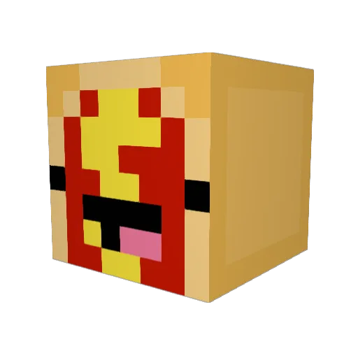S4us4ge Minecraft avatar head, 3D render