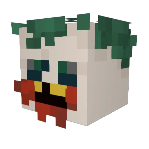 S50V1 Minecraft avatar head, 3D render