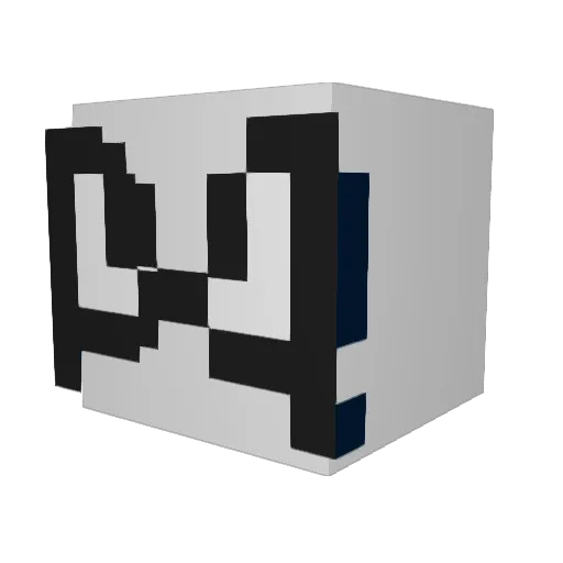 S5_SUPERBEN Minecraft avatar head, 3D render