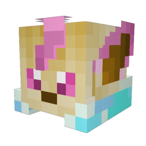 S746 Minecraft avatar head, 3D render