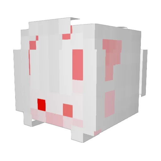 S74RDU57 Minecraft avatar head, 3D render