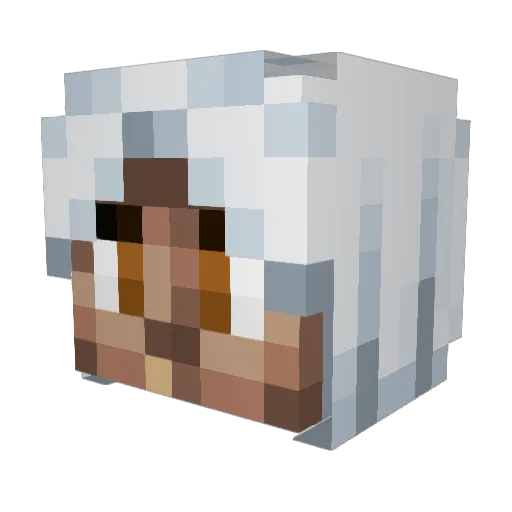 S7ev1n Minecraft avatar head, 3D render