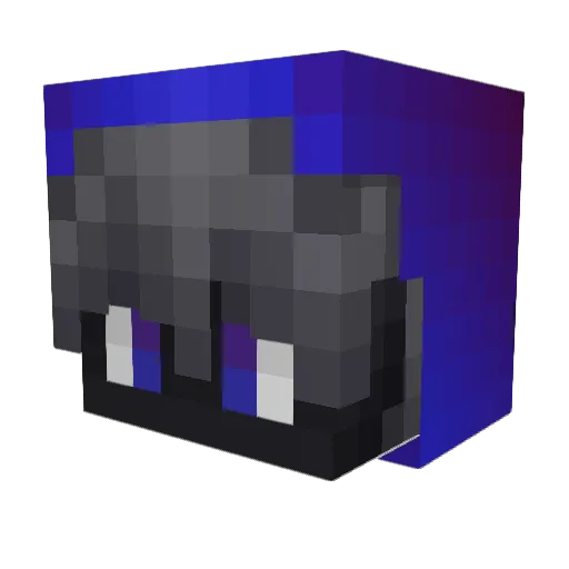 S7mxn Minecraft avatar head, 3D render