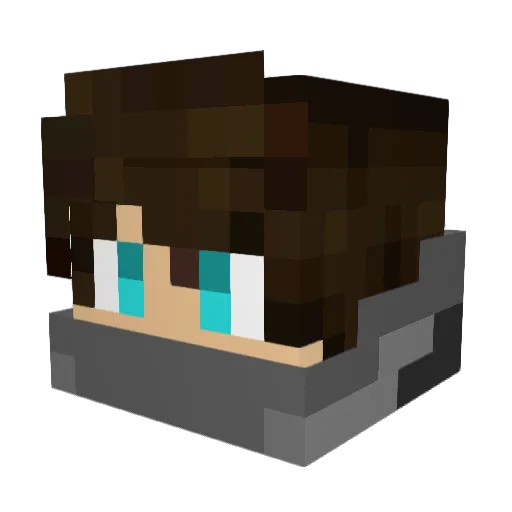 S7venFold Minecraft avatar head, 3D render