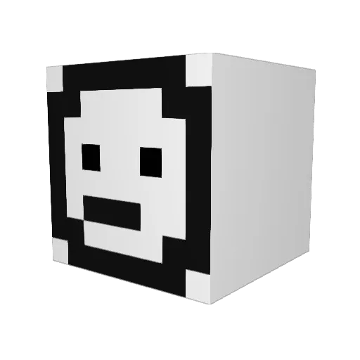 S999NG Minecraft avatar head, 3D render