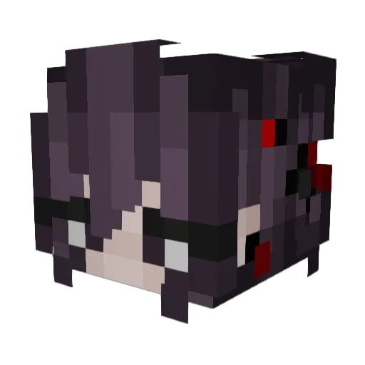 SA1DD1S Minecraft avatar head, 3D render