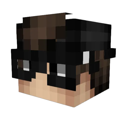 SA89 Minecraft avatar head, 3D render