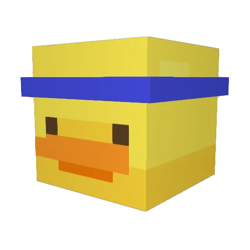 SABEREZ Minecraft avatar head, 3D render