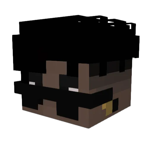 SABIAQUENO Minecraft avatar head, 3D render