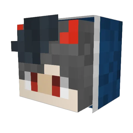 SABO_3 Minecraft avatar head, 3D render