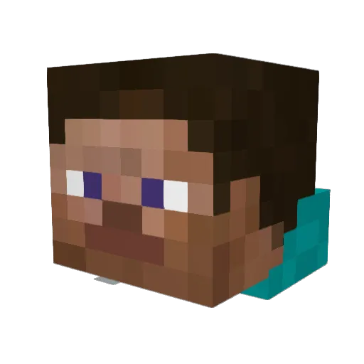 SABREFIGHTER Minecraft avatar head, 3D render