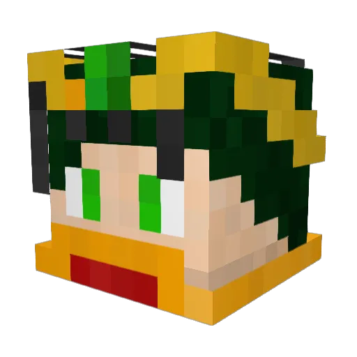 SAC343 Minecraft avatar head, 3D render