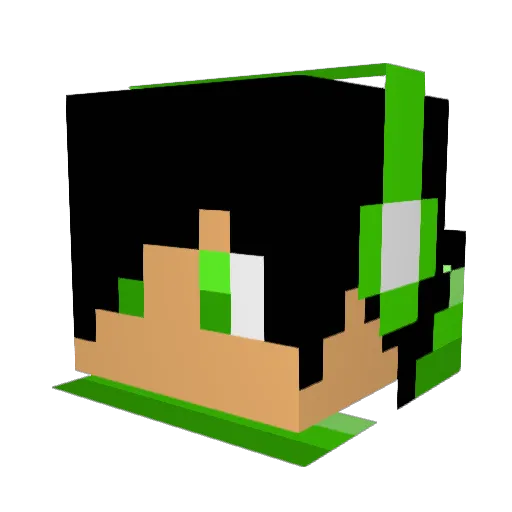 SACHA211 Minecraft avatar head, 3D render