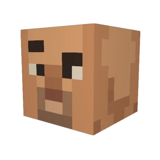 SACHAROK Minecraft avatar head, 3D render