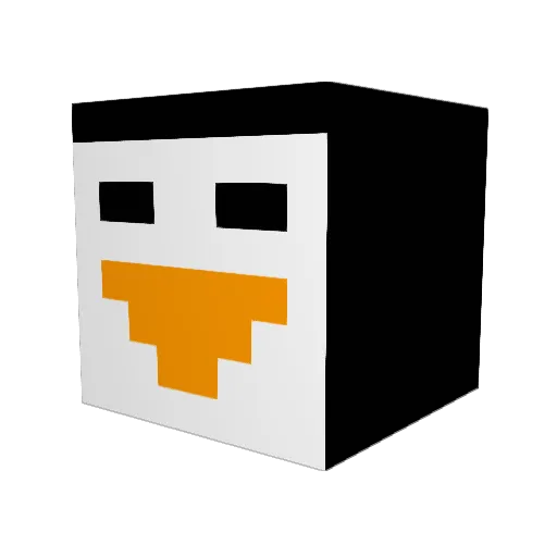 SACRASH Minecraft avatar head, 3D render