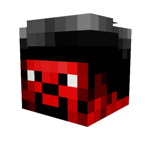 SACREDFLAME343 Minecraft avatar head, 3D render