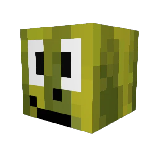 SADBLOCKGAME Minecraft avatar head, 3D render