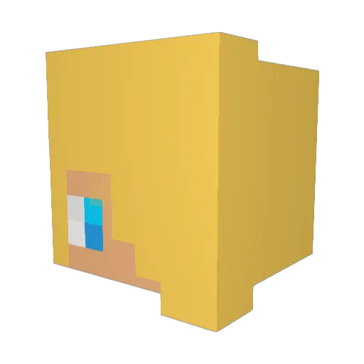 SAD_Lambo Minecraft avatar head, 3D render
