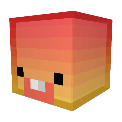 SAESONG2 Minecraft avatar head, 3D render
