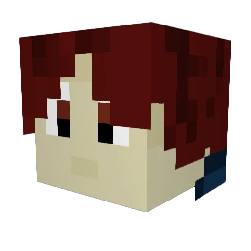 SAFORA2113 Minecraft avatar head, 3D render