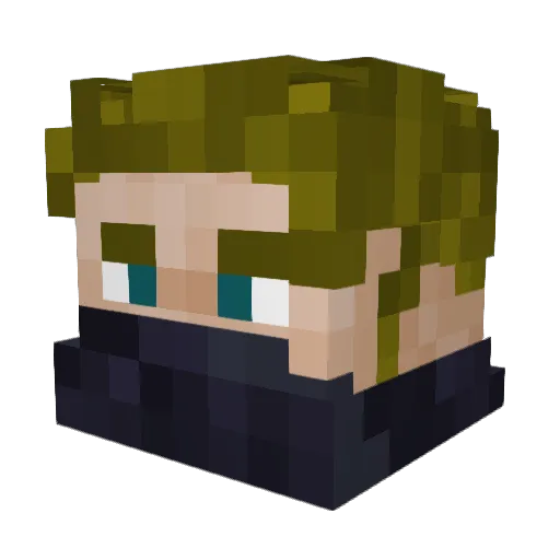 SAFT_Trollkongen Minecraft avatar head, 3D render