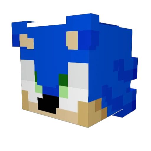 SAGAWAGALAGA Minecraft avatar head, 3D render
