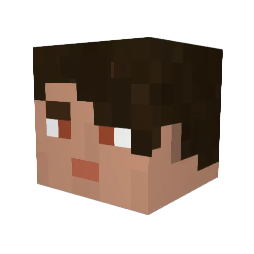 SAIDI36 Minecraft avatar head, 3D render