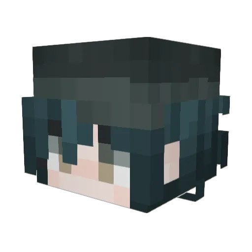 SAIHAR Minecraft avatar head, 3D render
