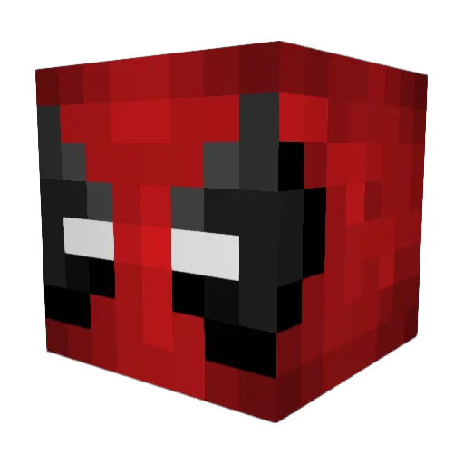 SAINT772 Minecraft avatar head, 3D render
