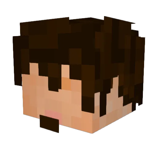 SAINTALCHEMYST Minecraft avatar head, 3D render