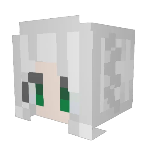 SAISONai Minecraft avatar head, 3D render