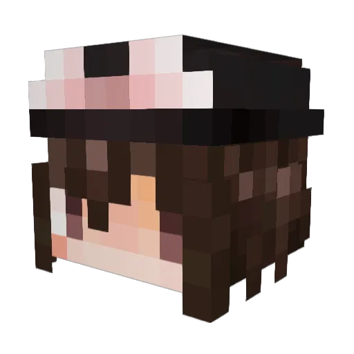 SAITO7300 Minecraft avatar head, 3D render