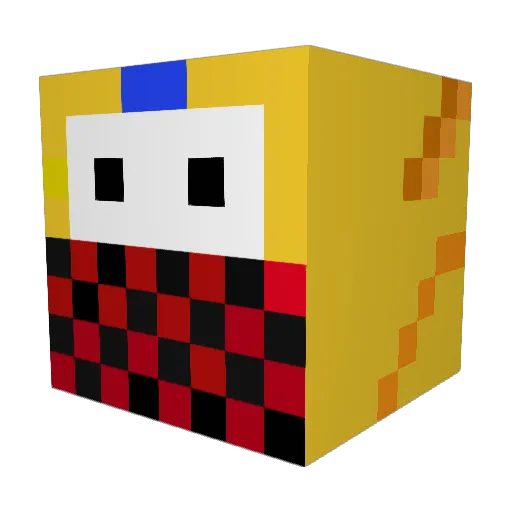 SAJAD750 Minecraft avatar head, 3D render