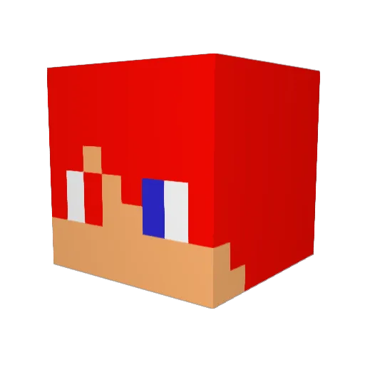 SAKEYAKE756 Minecraft avatar head, 3D render