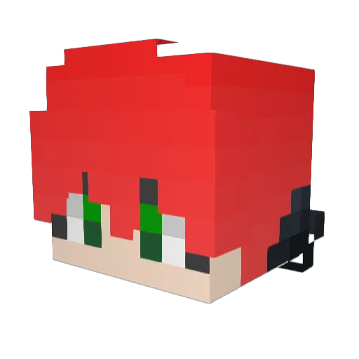 SAKUSAKU0313 Minecraft avatar head, 3D render