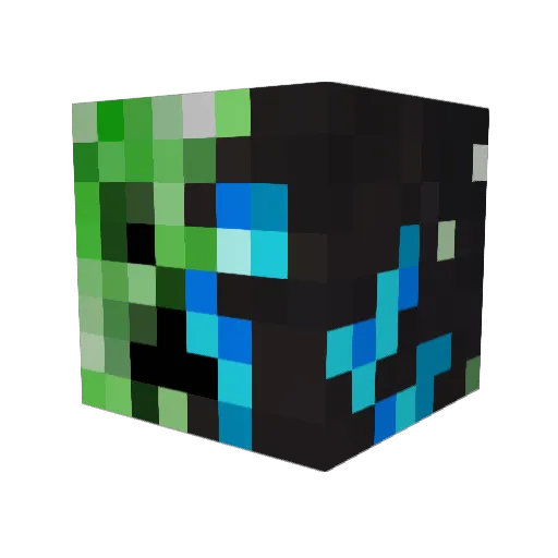 SALAZAR_BROS Minecraft avatar head, 3D render