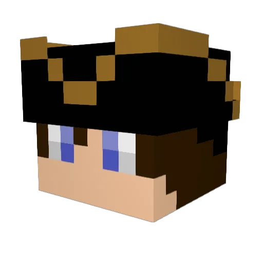 SALEMXMPL Minecraft avatar head, 3D render