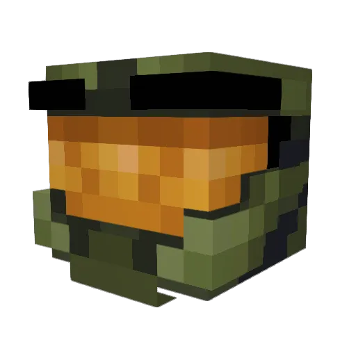 SALLEERE Minecraft avatar head, 3D render
