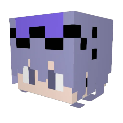 SALTLemon8608 Minecraft avatar head, 3D render