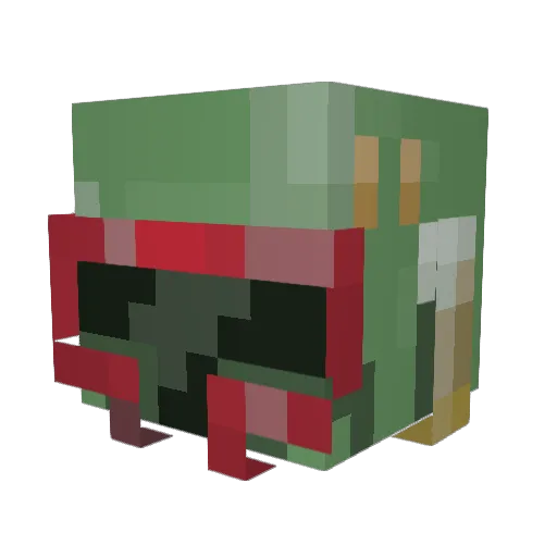 SALVATION69 Minecraft avatar head, 3D render