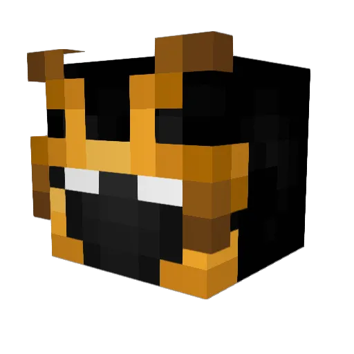 SAMURAI77765 Minecraft avatar head, 3D render