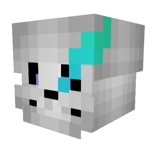 SAMZGaming09 Minecraft avatar head, 3D render