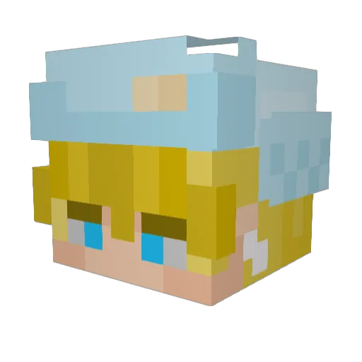 SAM_LeFleur Minecraft avatar head, 3D render